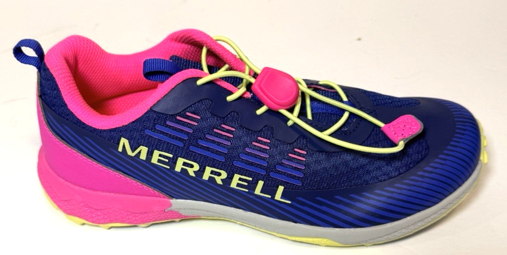 Merrell Agility Peak 7M Cobalt Blue Pink Hiking Trail Running Shoes Sneakers NEW